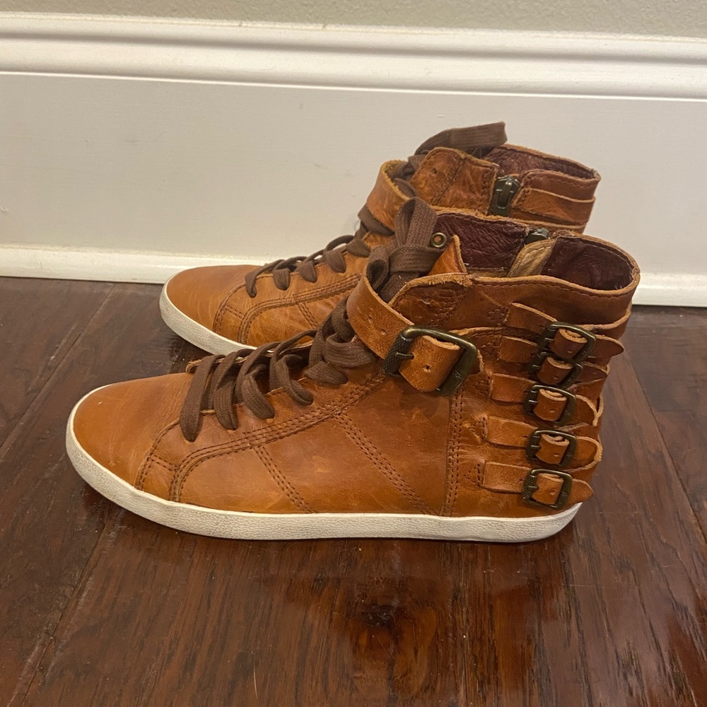 Frye Dylan Leather High Top Sneakers Women’s Shoe